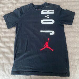 Air Jordan T-Shirt ; Color Black + Red + White ; Size Small